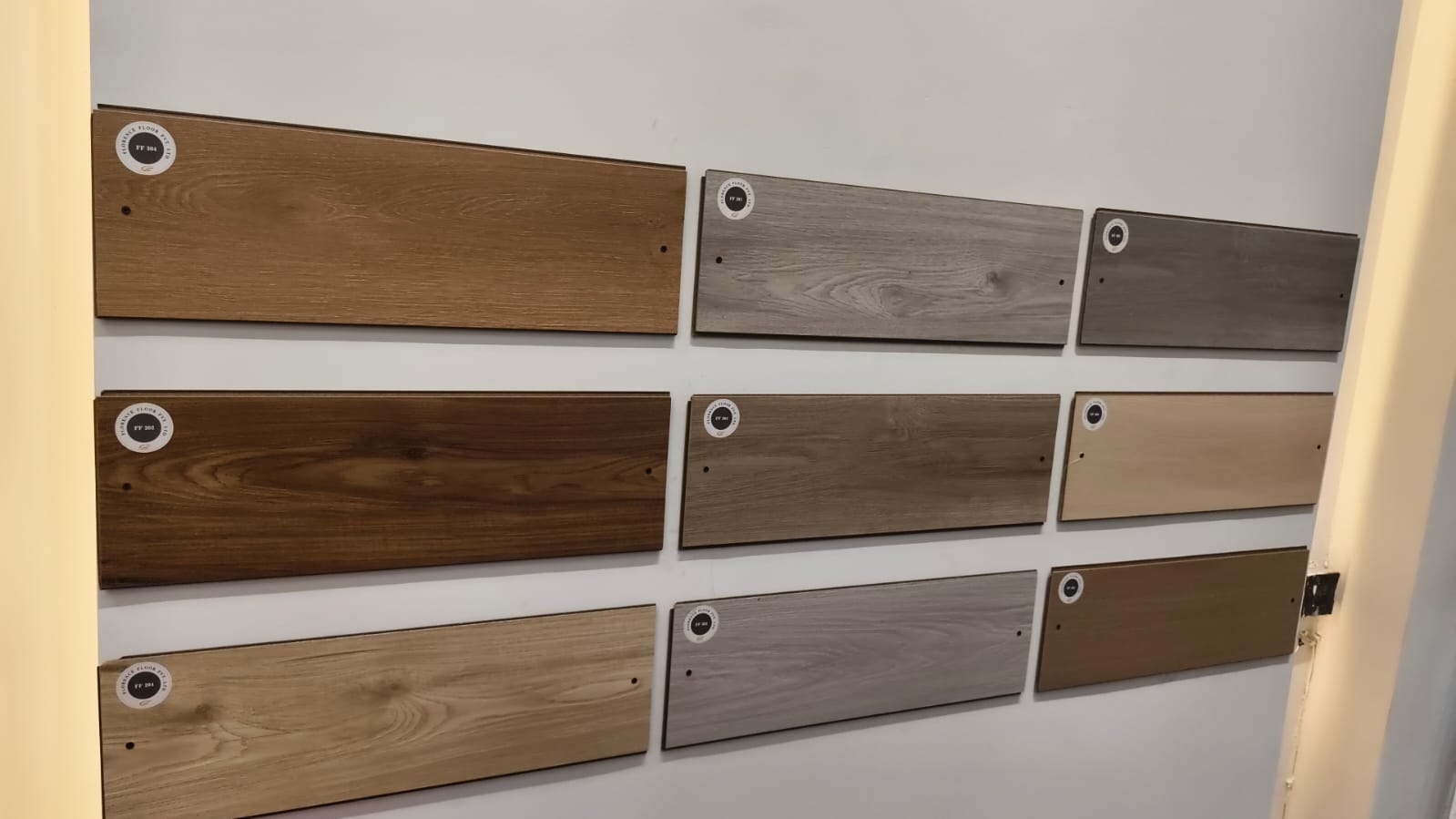 Laminated wooden flooring